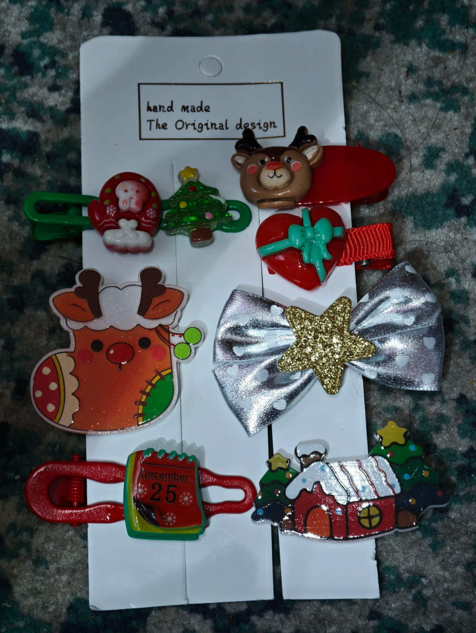 Pinzas de pelo infantiles Christmas 